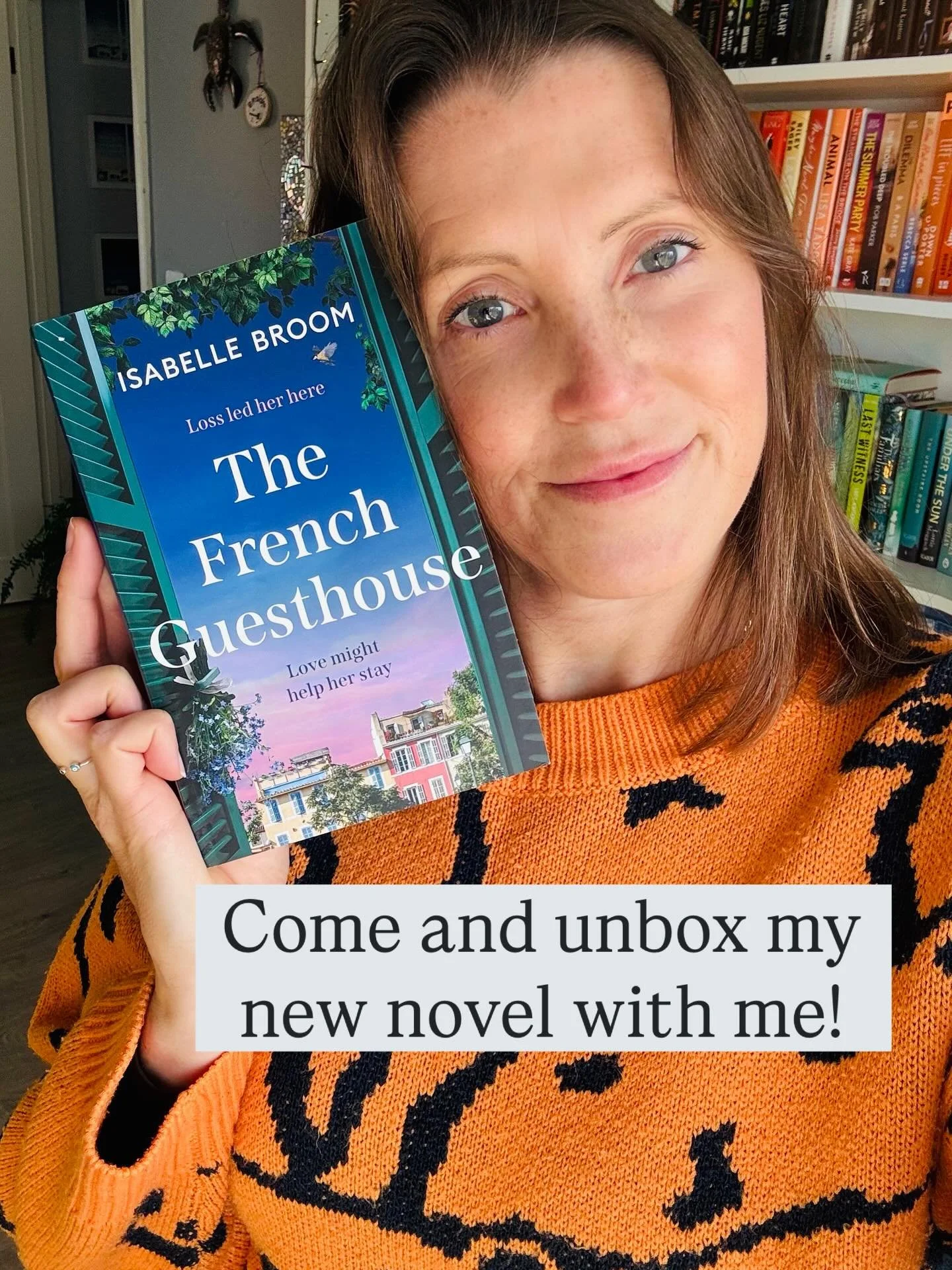 THE FRENCH GUESTHOUSE HAS ARRIVED!
Join me as I unbox my beautiful finished copies, rub them on my face, sniff the life out of them, strike them into Vogue-worthy poses and generally gloat like a publisher-appropriate stoat.
What do you think? Will