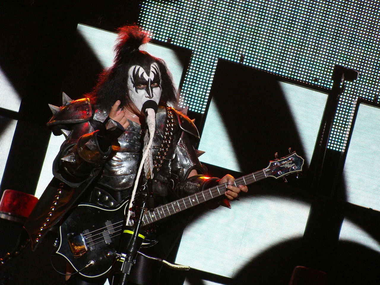 Gene Simmons Performing with Kiss