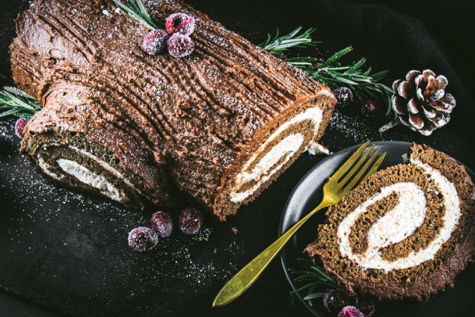 Yule Log Cake (Bûche de Noël) - The Schmidty Wife