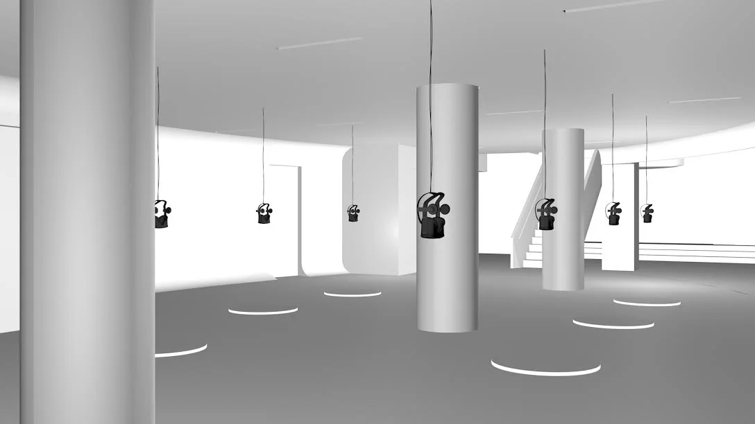 Original concept rendering of VR installation at Red Bull Arts New York 