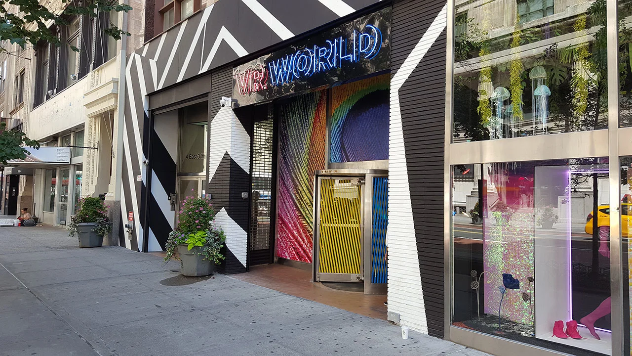 Street view of VR World, just steps away from the Empire State Building