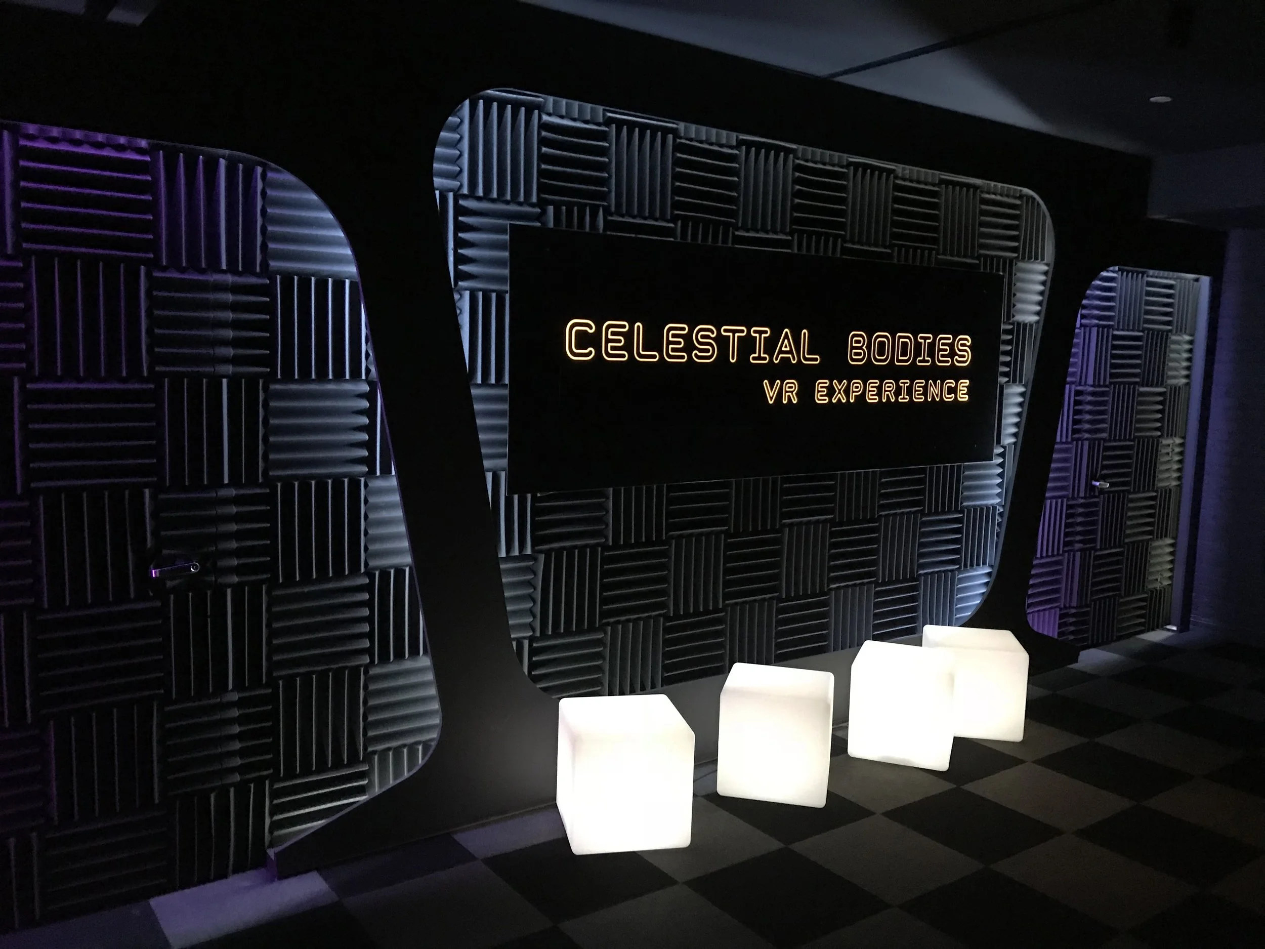 Celestial Bodies queuing area 