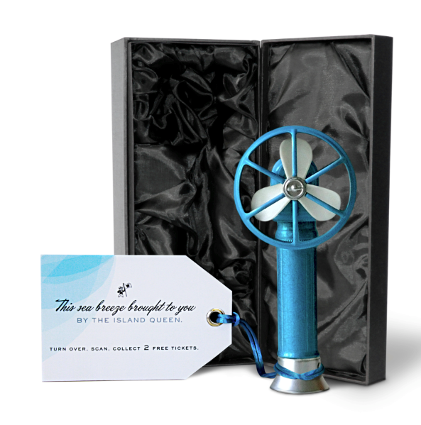  We sent these fans to chambers of commerce and departments of tourism, and gave them away at trade shows. 