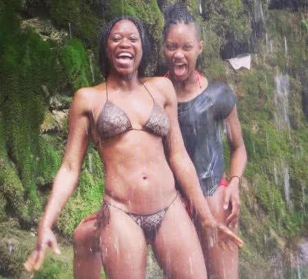 Olunike and her daughter. 