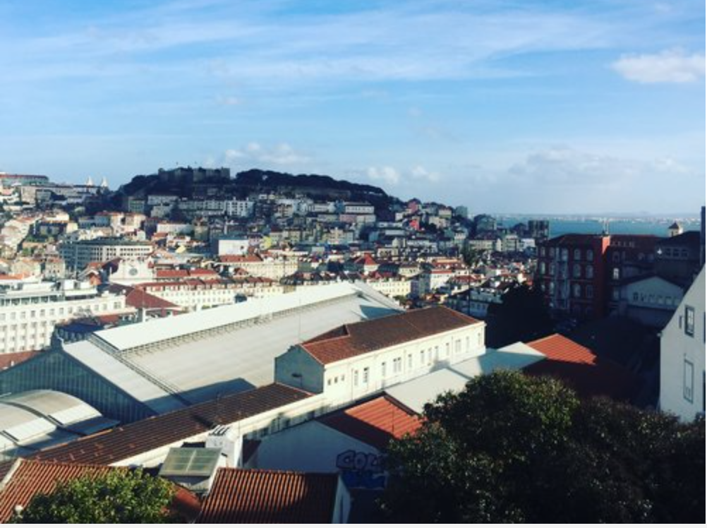 Miradouro (look-out point) from Bairro Alto, Lisbon