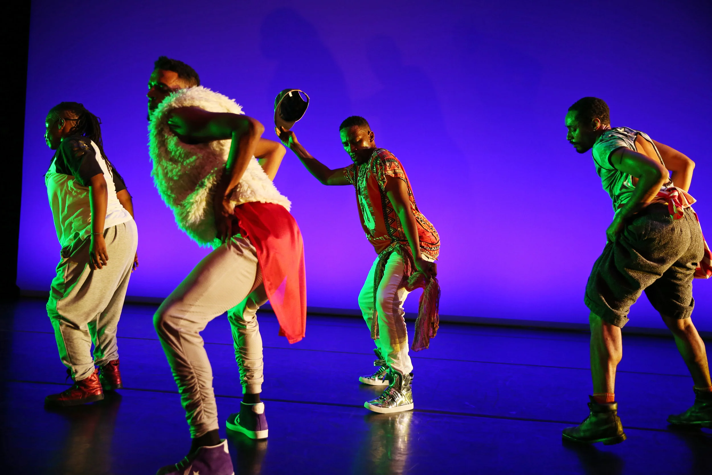 Virago-Man Dem at Brooklyn Academy of Music's Next Wave Festival. October 2017 Pictured: Ni’Ja Whitson, Jonathan Gonzalez, Duane Cyrus, Niall Noel Jones. Photo by Julieta Cervantes.