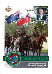 2013 Snowy Mountains ANZAC Day Booklet
