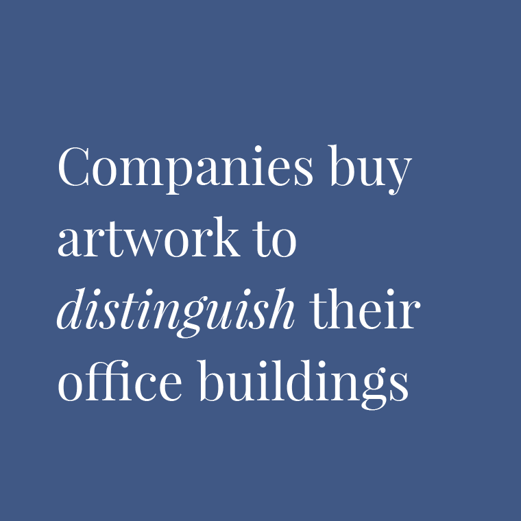 Image - Companies buy artwork to distinguish their office buildings