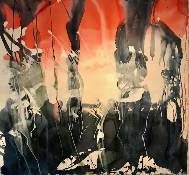 Christopher Gill-Awaken-Gouce on Paper-48x52-Framed without Plexiglass-7000.jpeg