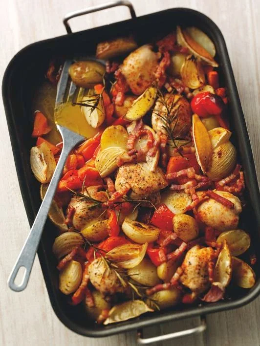 Chicken Chorizo Tray Bake