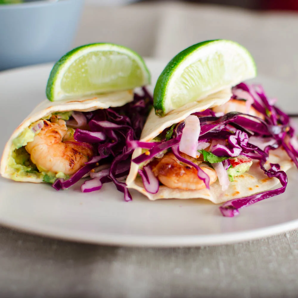 Spiced Prawn Tacos