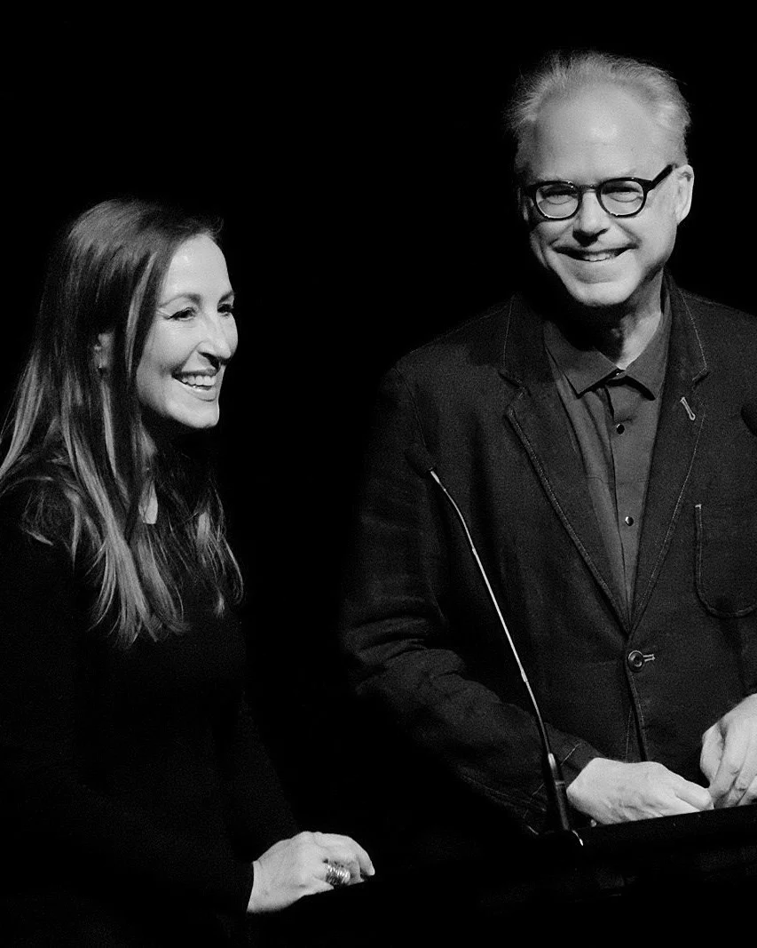 Emma Franz (left) with Bill Frisell in Melbourne, Australia Photo credit Roger Mitchell Ausjazz.net