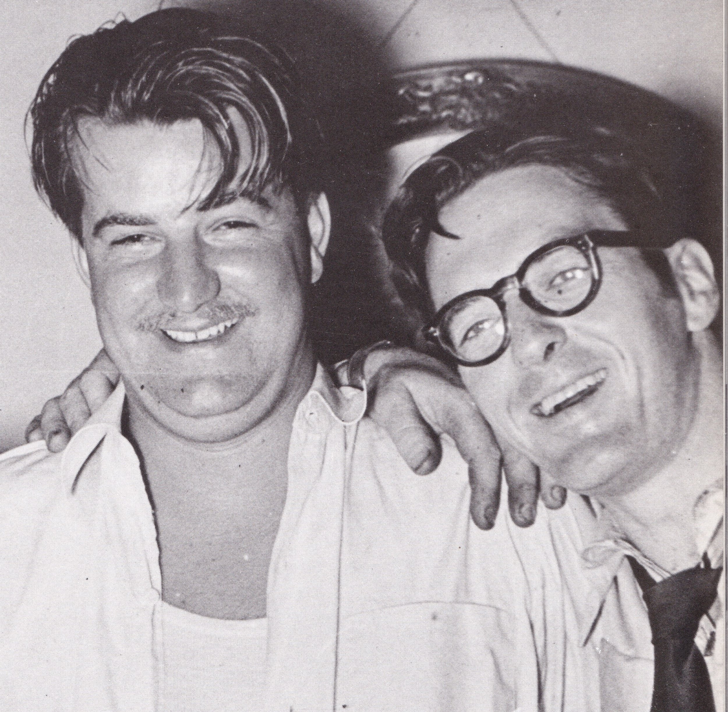 Norm Linehan (right) with Warwick Dyer