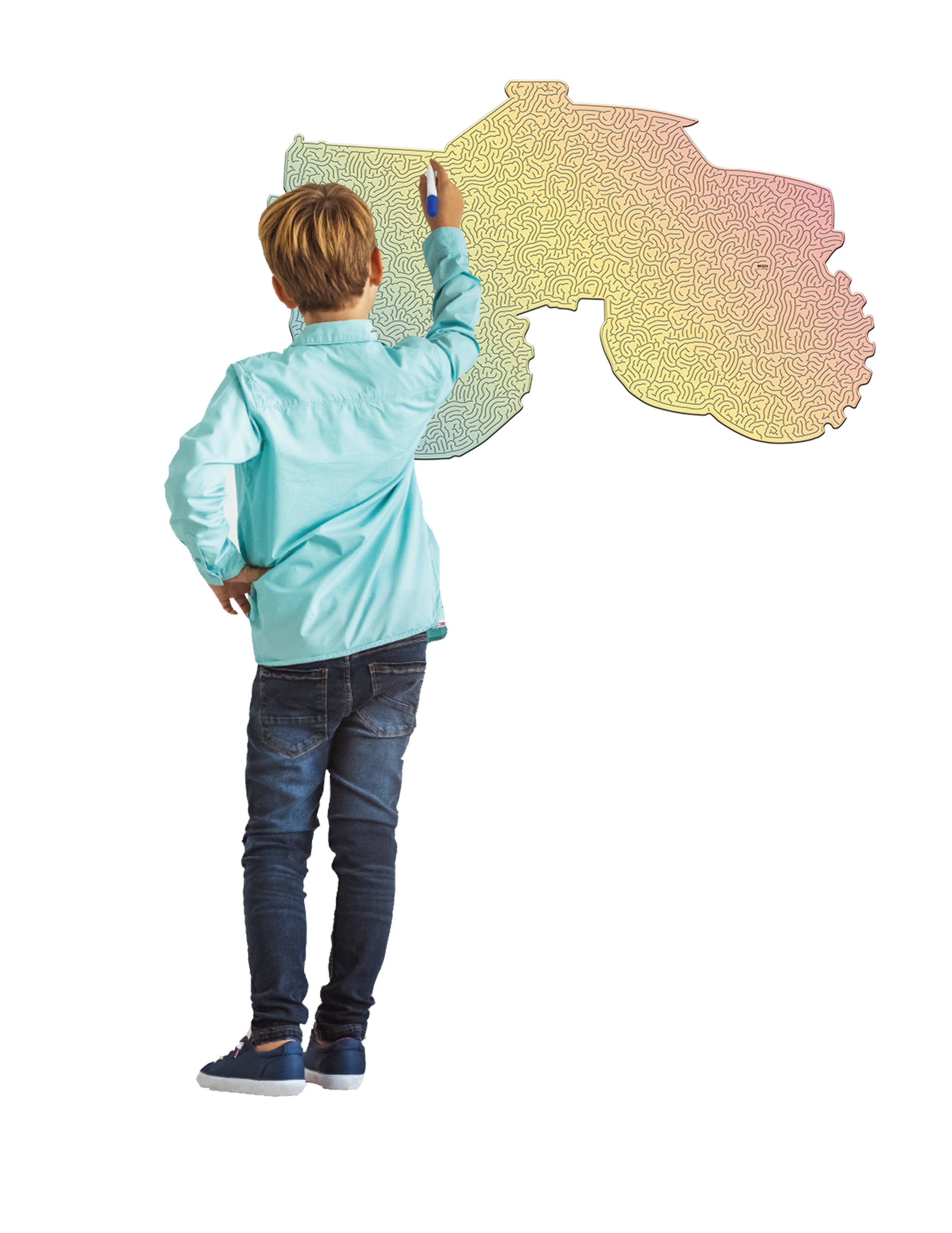 MAZE SAMPLE ON WALL FOR VIEWING...NOT FOR SALE