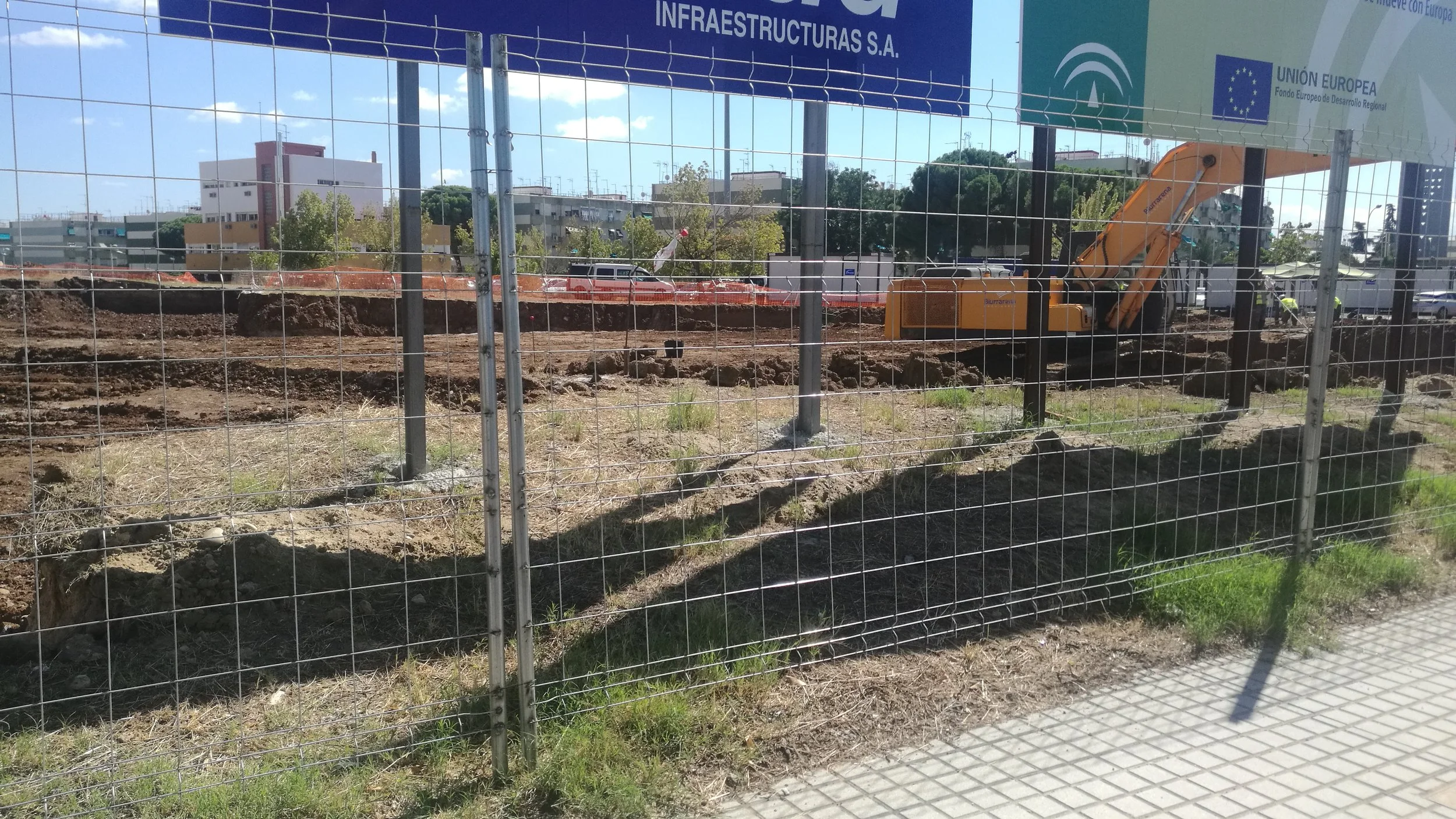 Excavation site.