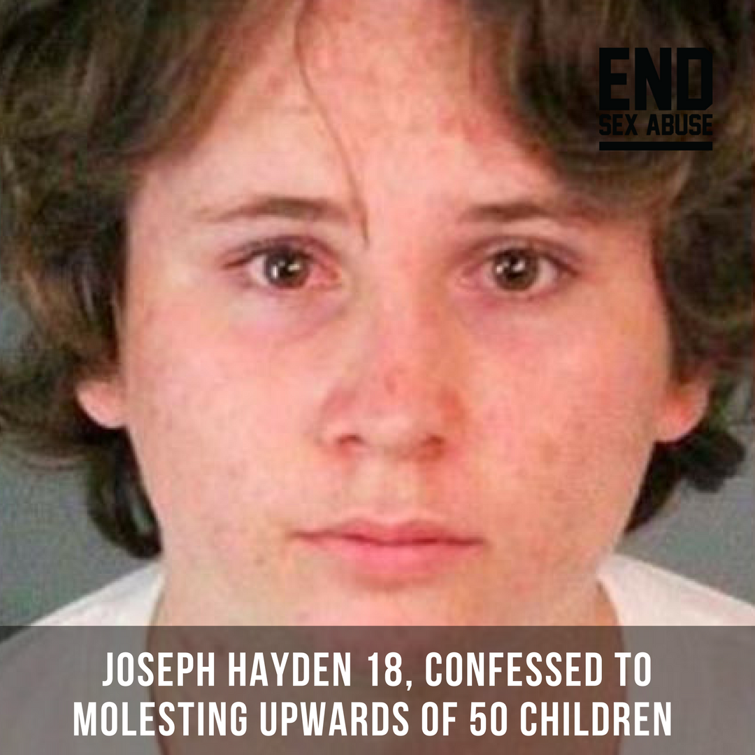 Joseph Hayden 18 molested upwards of 50 children