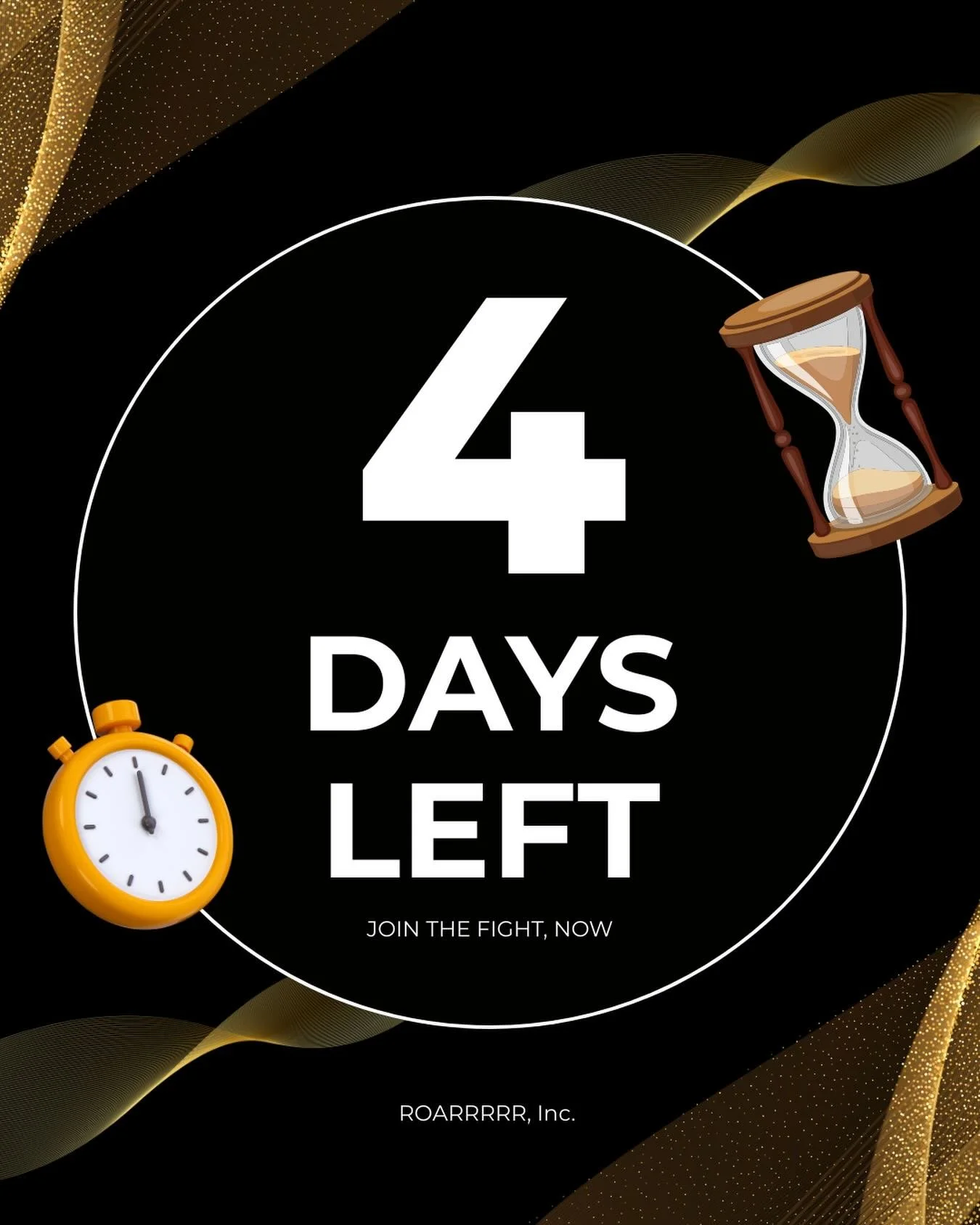 Only 4 days until our big announcement! Stay tuned, join the fight!