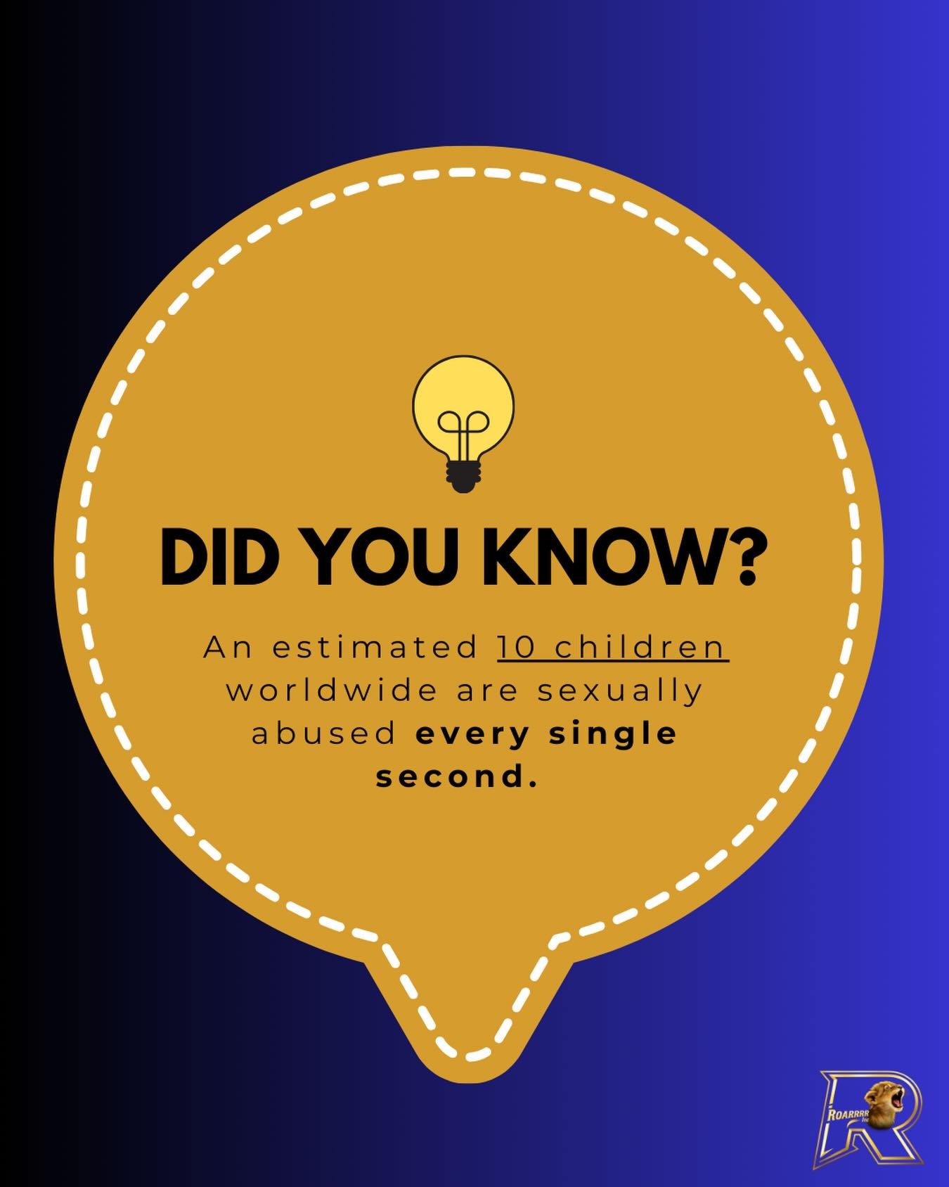 One of those facts you wish you could forget. Since you can&rsquo;t, join our fight. Let&rsquo;s help end this problem together. 💙