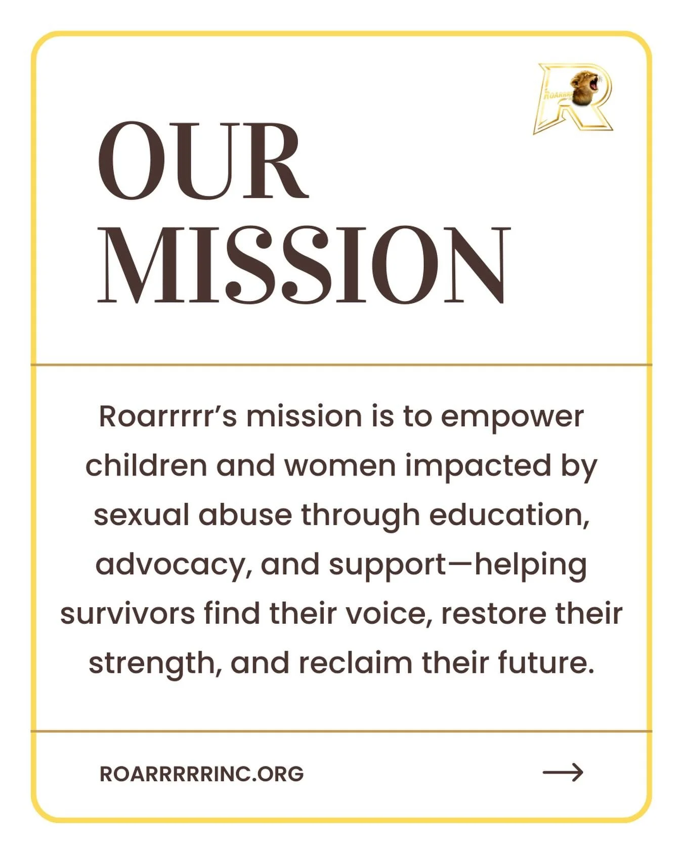 Our goal is simple, to empower those who feel silenced and remind them their voices are worth something.