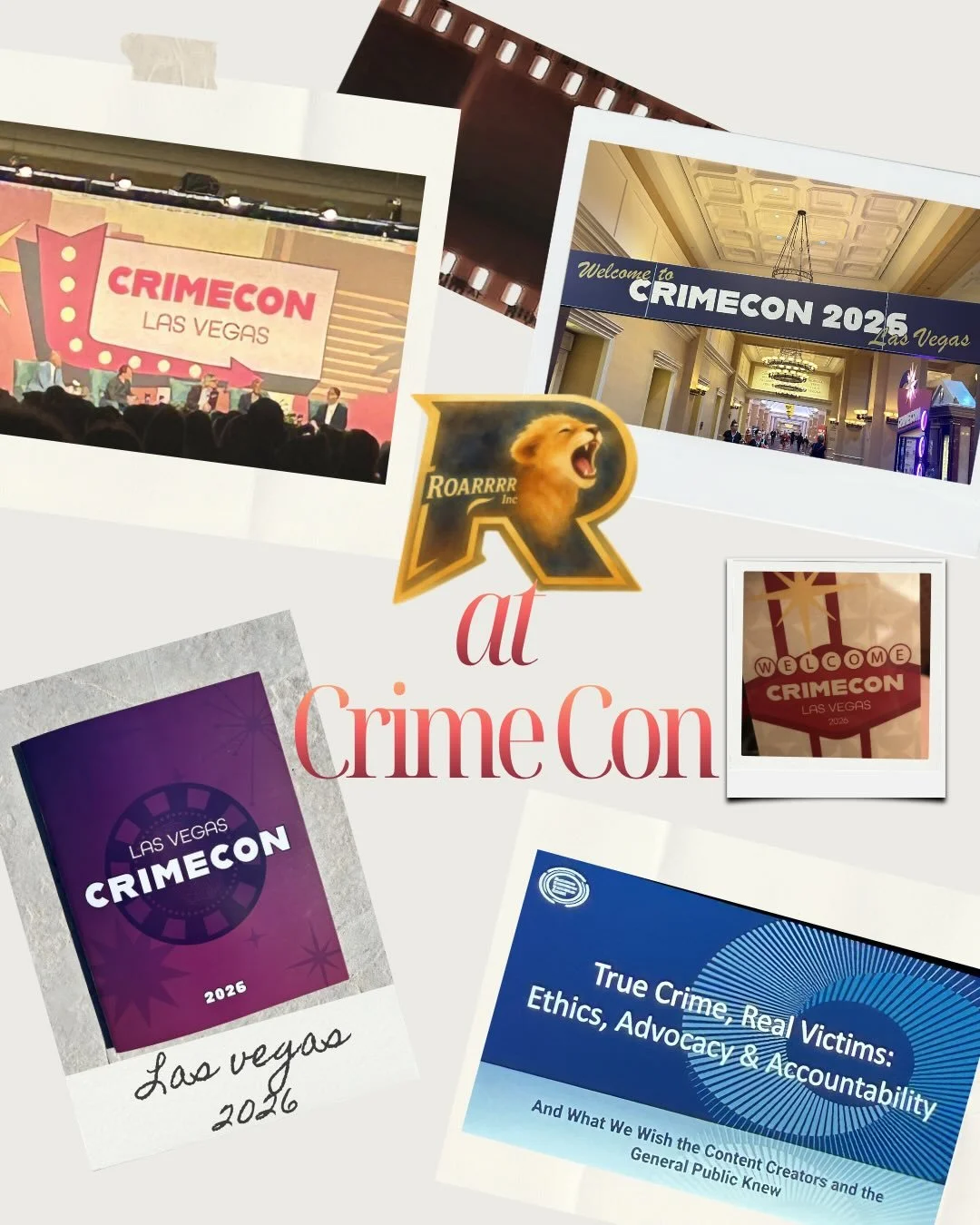 ROAR attended CrimeCon Las Vegas 2026 to listen, learn, and strengthen our commitment to protecting children.

Across multiple panels, one message stood out: awareness, education, and advocacy save lives.

As an organization dedicated to encouraging 