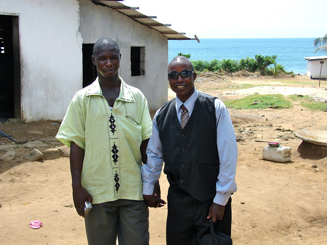 Deacon and his dear friend Elijah. Deacon is on the right.