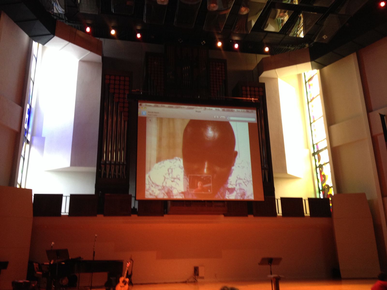  The call from Pastor Emmanuel. We were so glad to be able to speak with him even though he couldn't be here in person! 