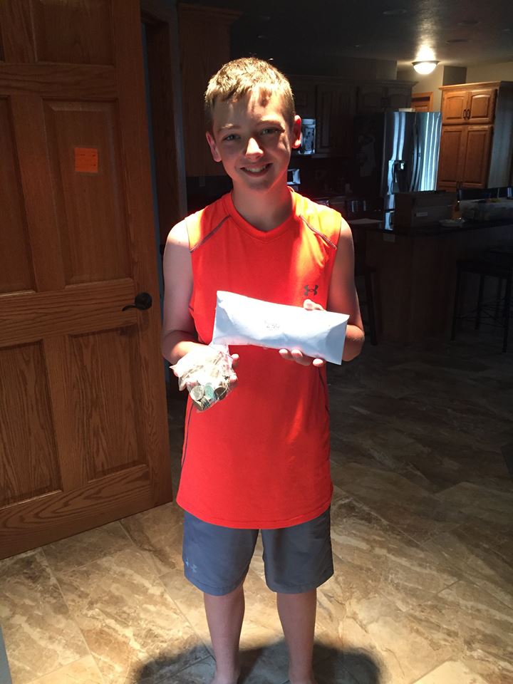 Young OBOH Supporter Raises Money