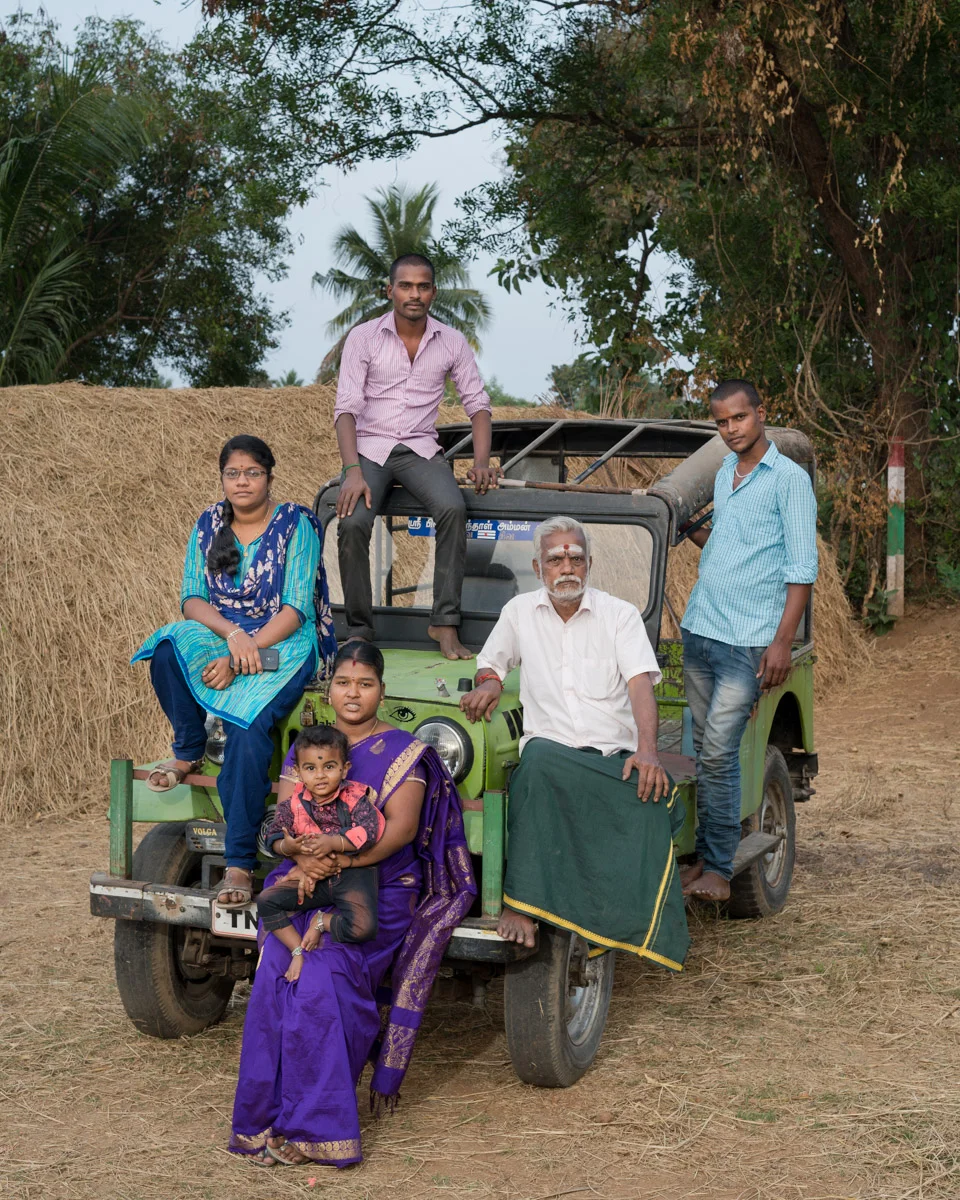 ‘Night, Day. Work. Play’ (I) ‘Mannu and family’ 25th January, 2019; 10” x 8” Archival print on Hahnehmühle pearl.