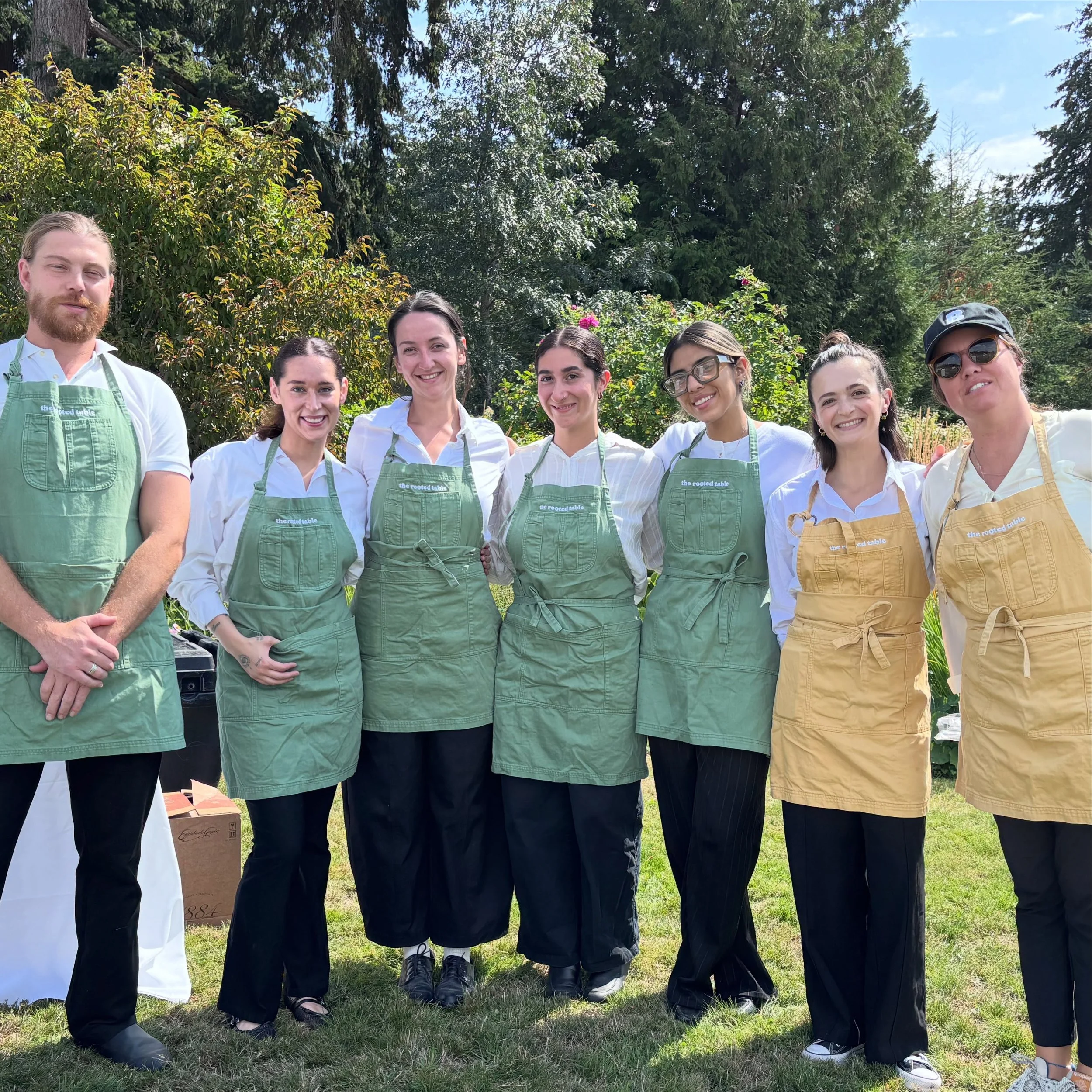 Rooted wouldn&rsquo;t be anything without our incredible team bringing the sunshiney rooted hospitality to every event and service. Lucky to have these ones! 

💛🫶

#vancouvercatering
#rootedhospitality