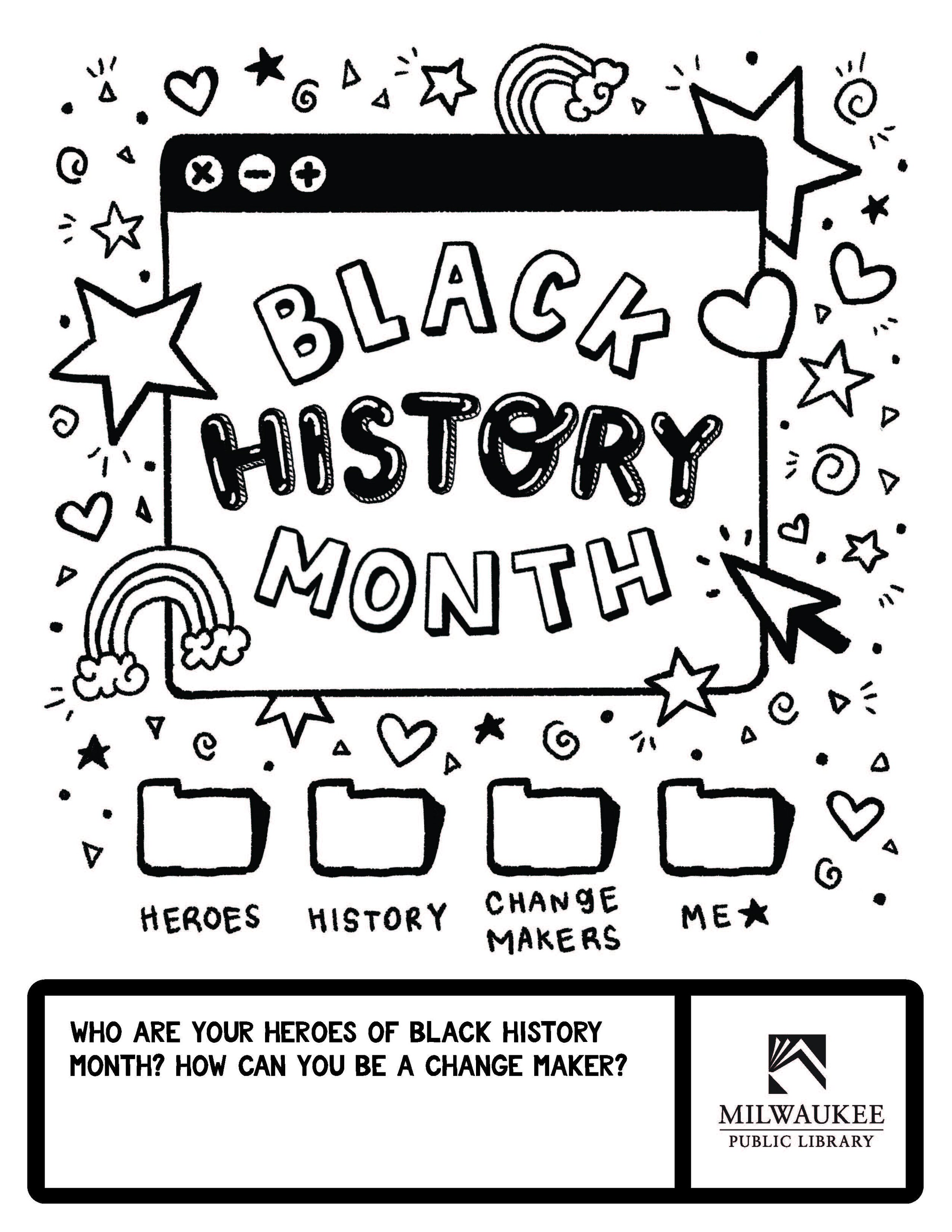 Black History Month 2022 Coloring Sheet