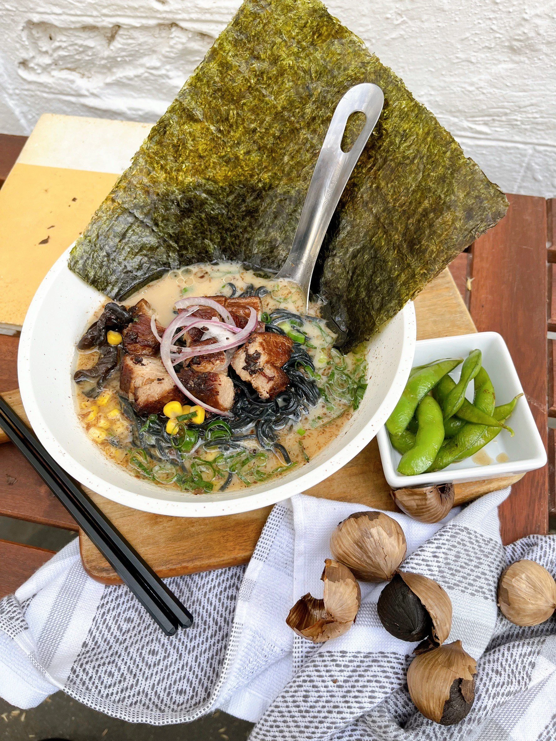 COAL-BLACK RAMEN SOUP