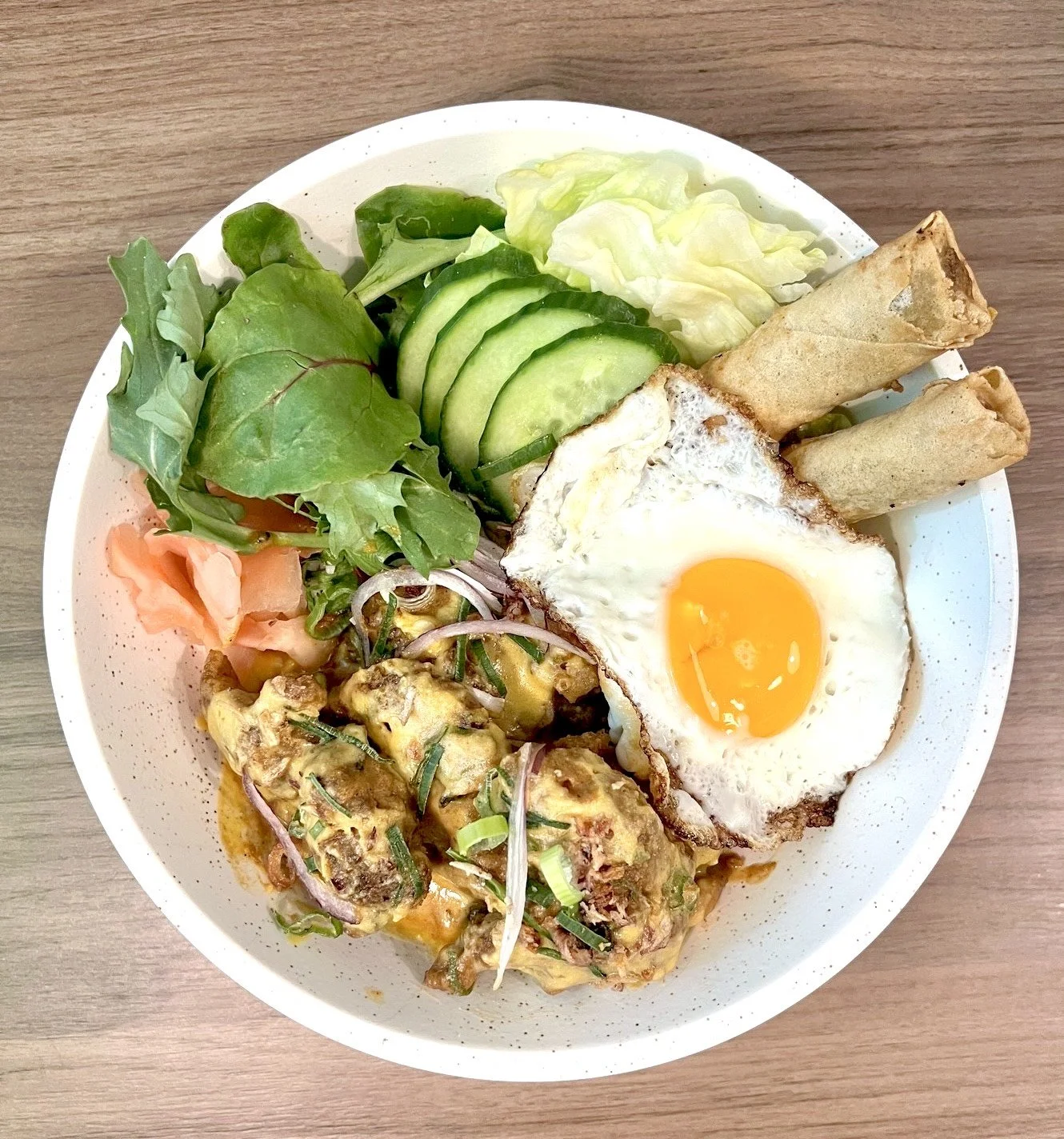 SALTED EGG CRISPY CHICKEN RICE BOWL