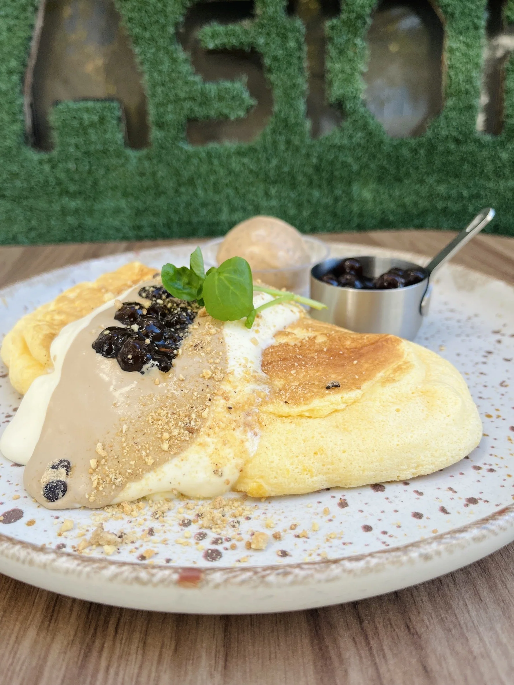BOBA MILK TEA SOUFFLE PANCAKE