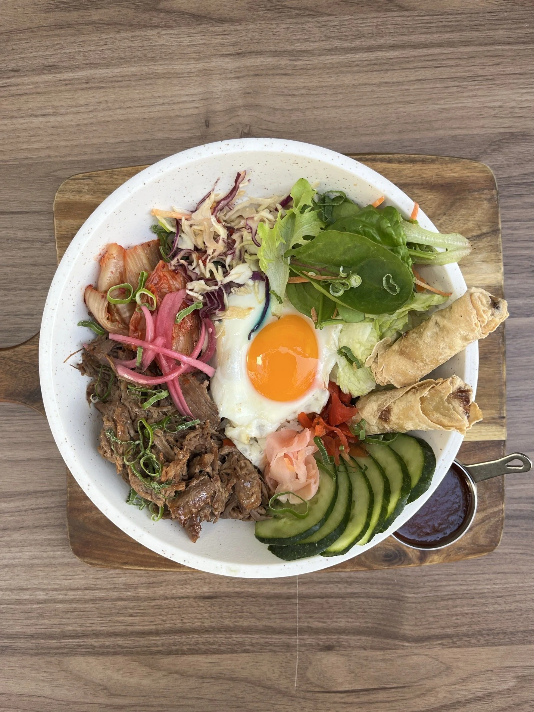 BEEF &amp; KIMCHI RICE BOWL