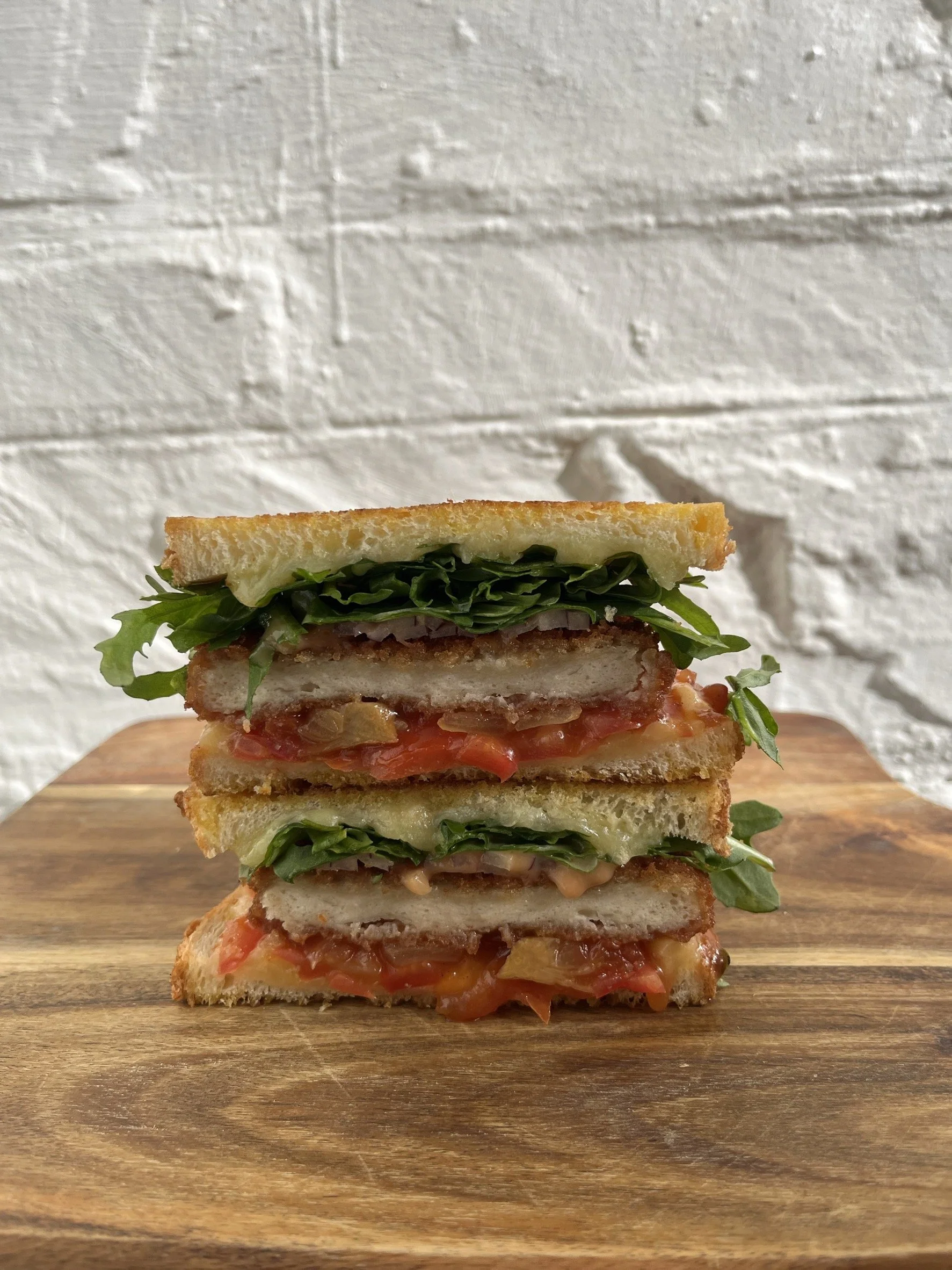 CHICKEN PARMI GRILLED SANDWICH