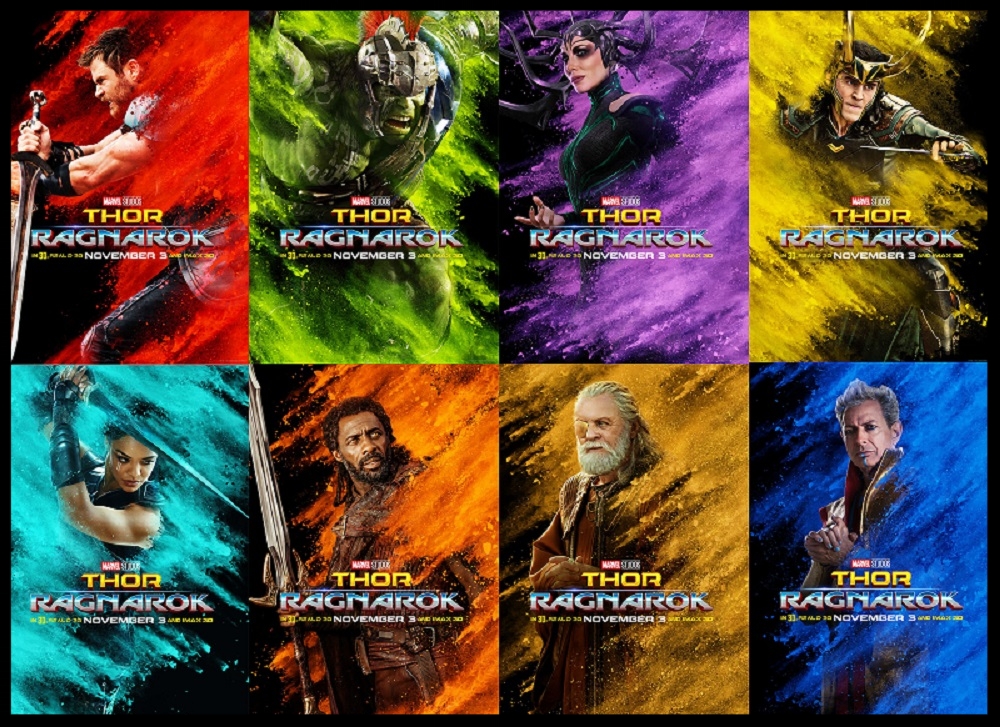 Thor: Ragnarok posters debut 8 new looks