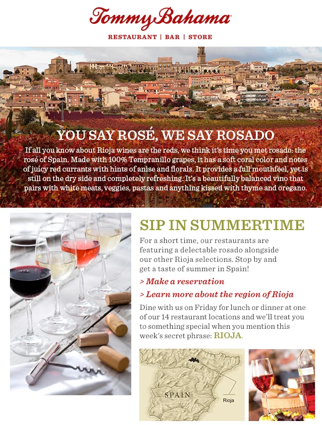 TB Geo-Targeted Restaurant Email