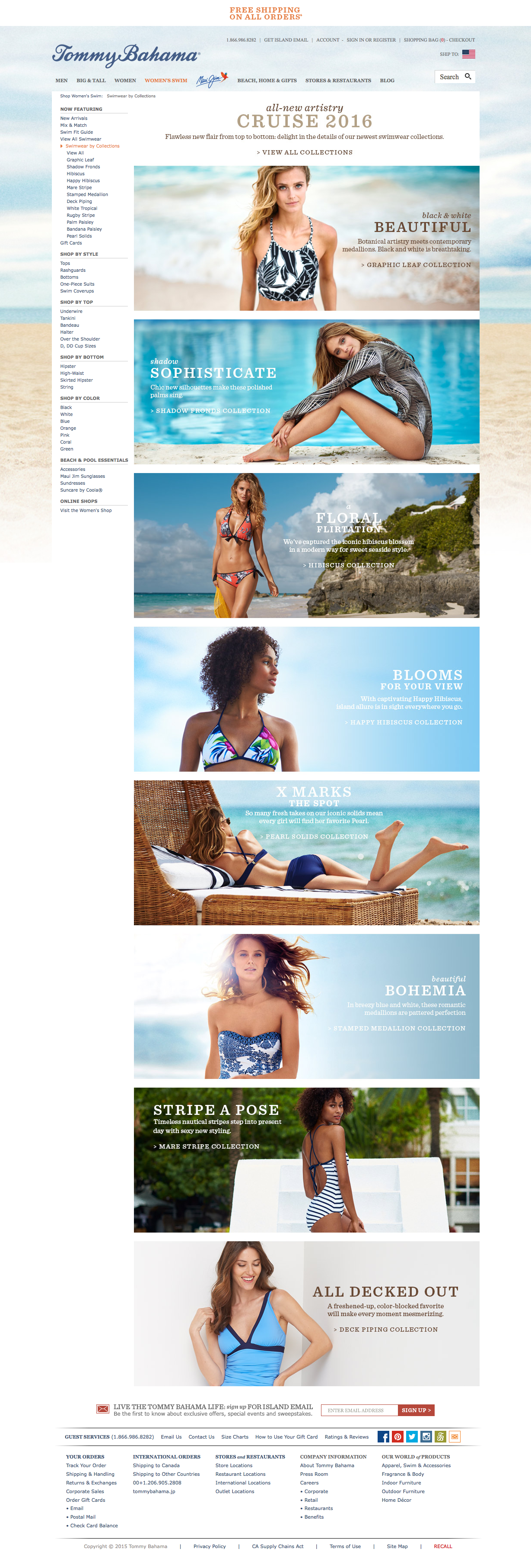 TB Women's Swim Index Page