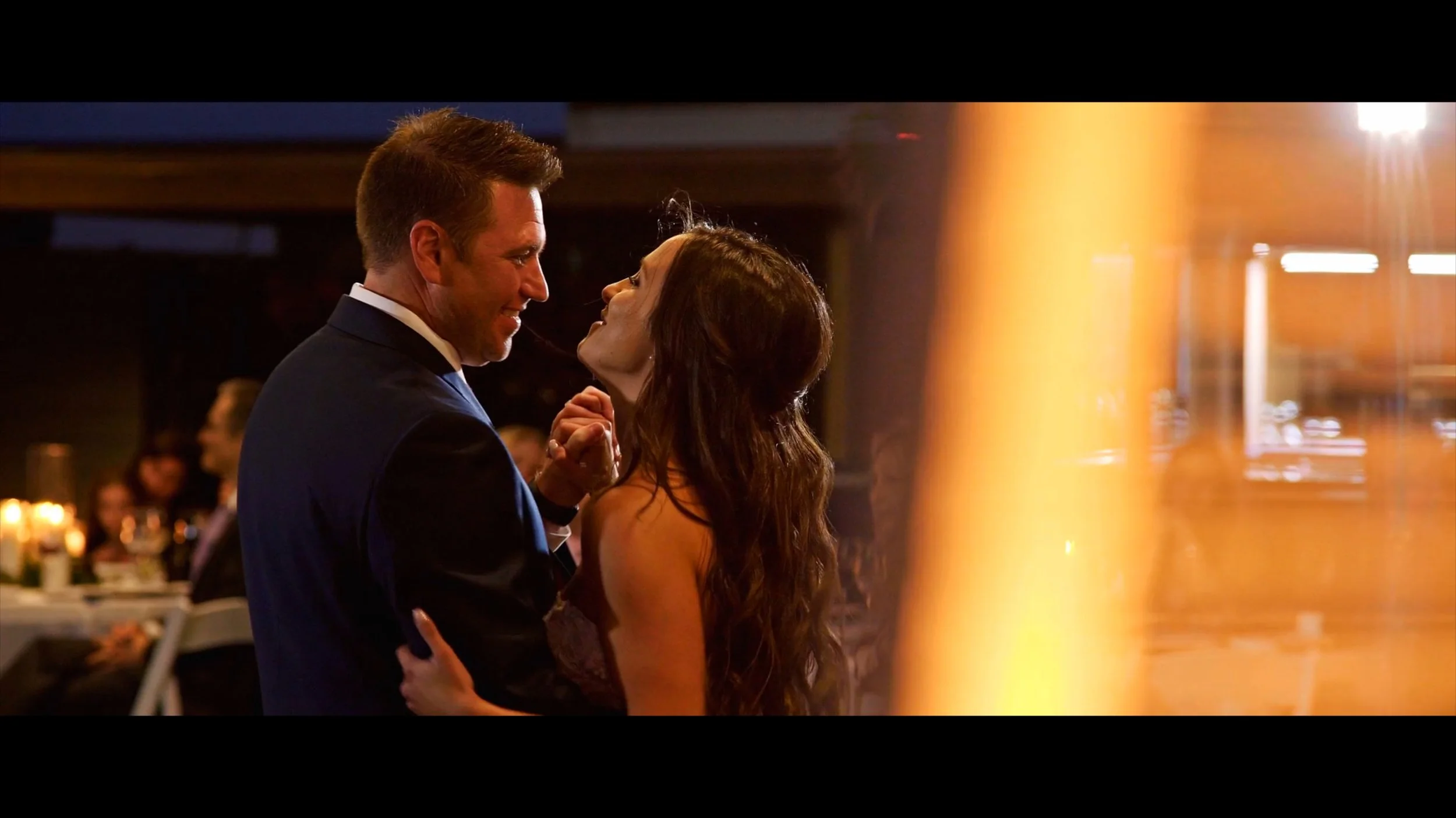 Bride and Groom dancing on the rooftop at Hotel Zamora in St. Pete