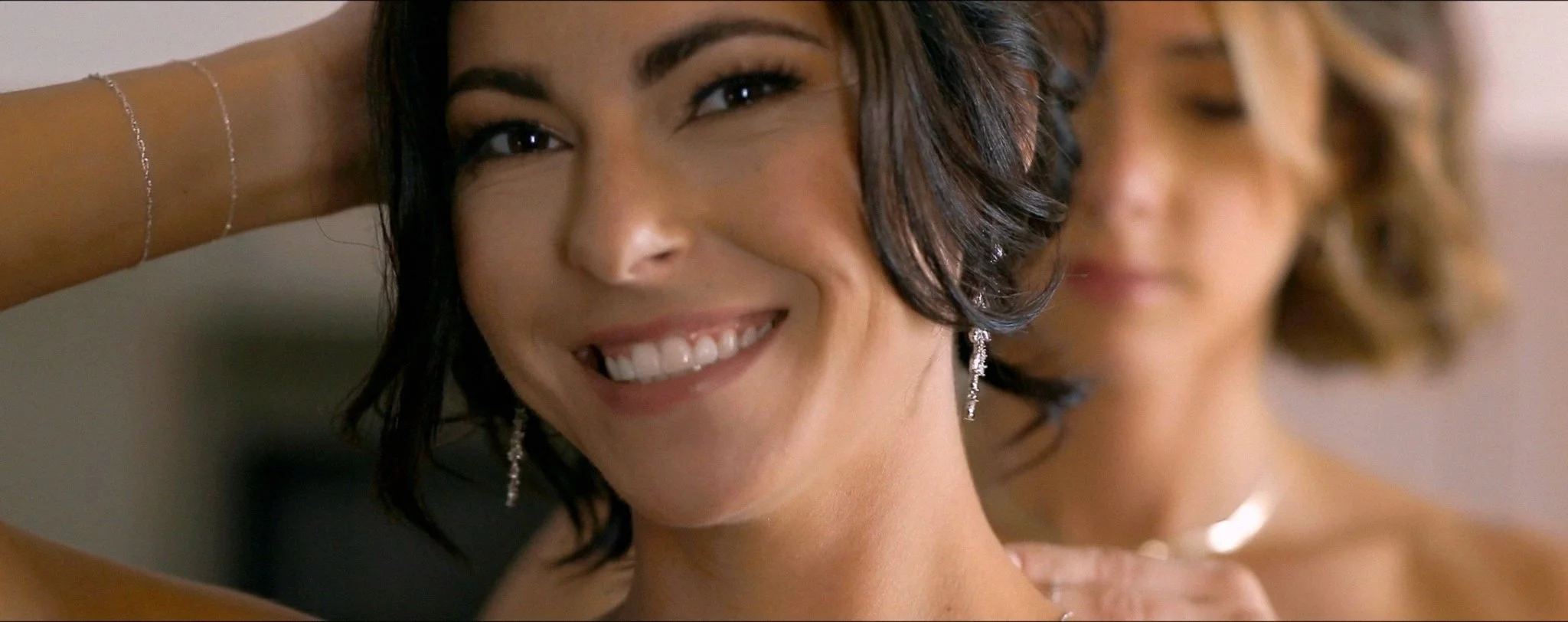 Bride getting ready for wedding at Hyatt Regency Clearwater Beach Florida