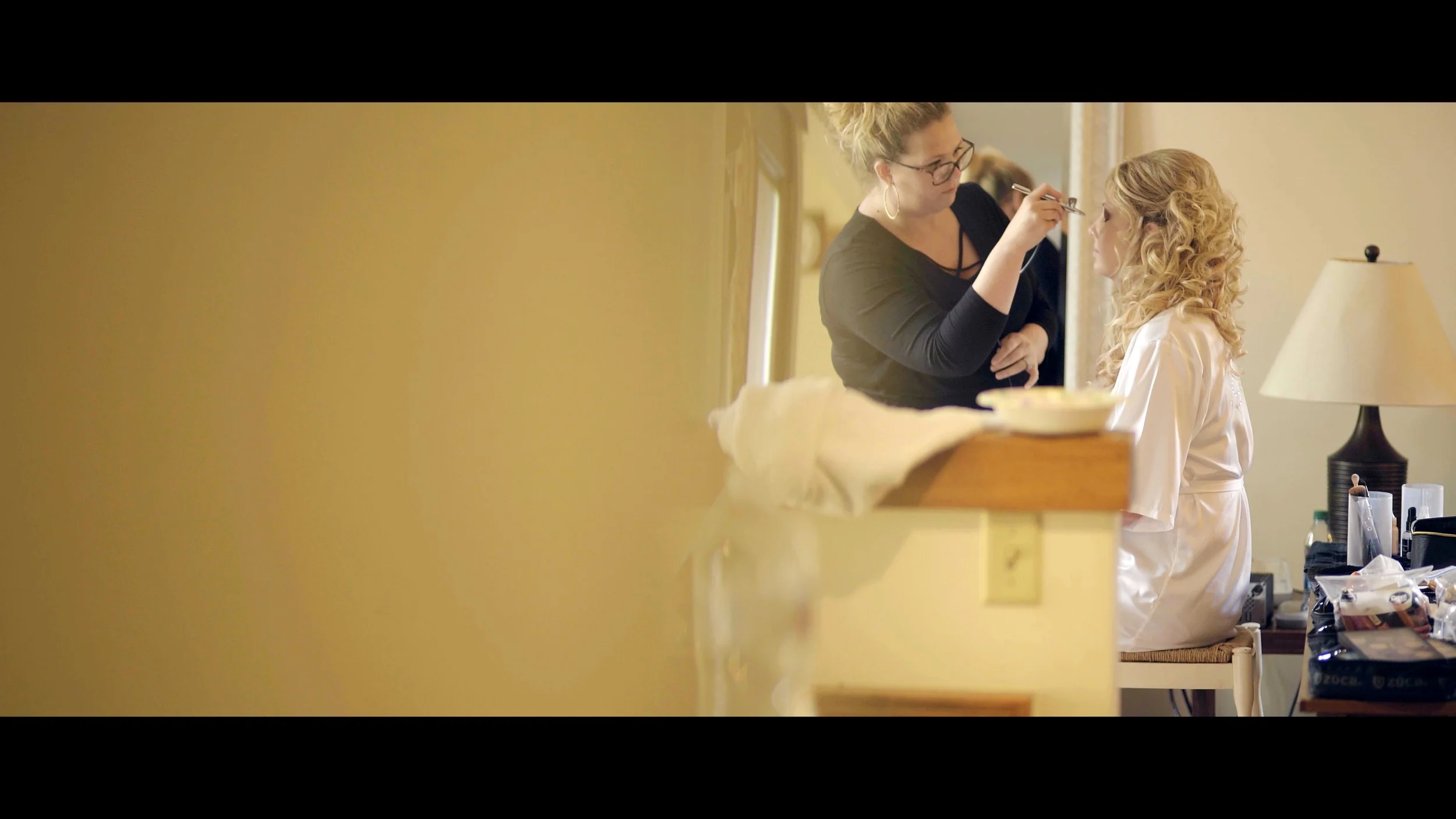 bridal prep at cumberaland falls