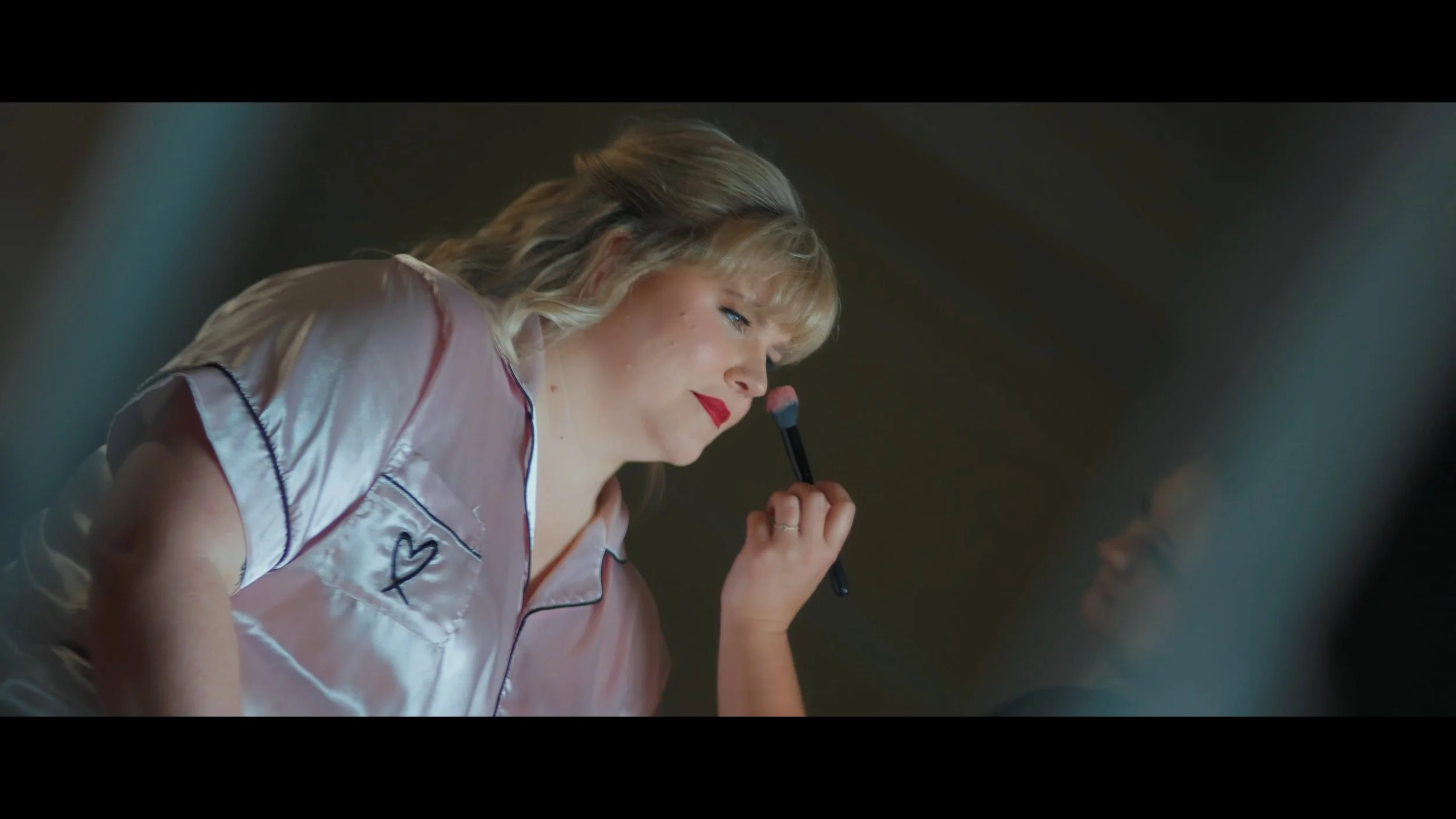 Bride getting her makeup at The Regent in Riverview Florida