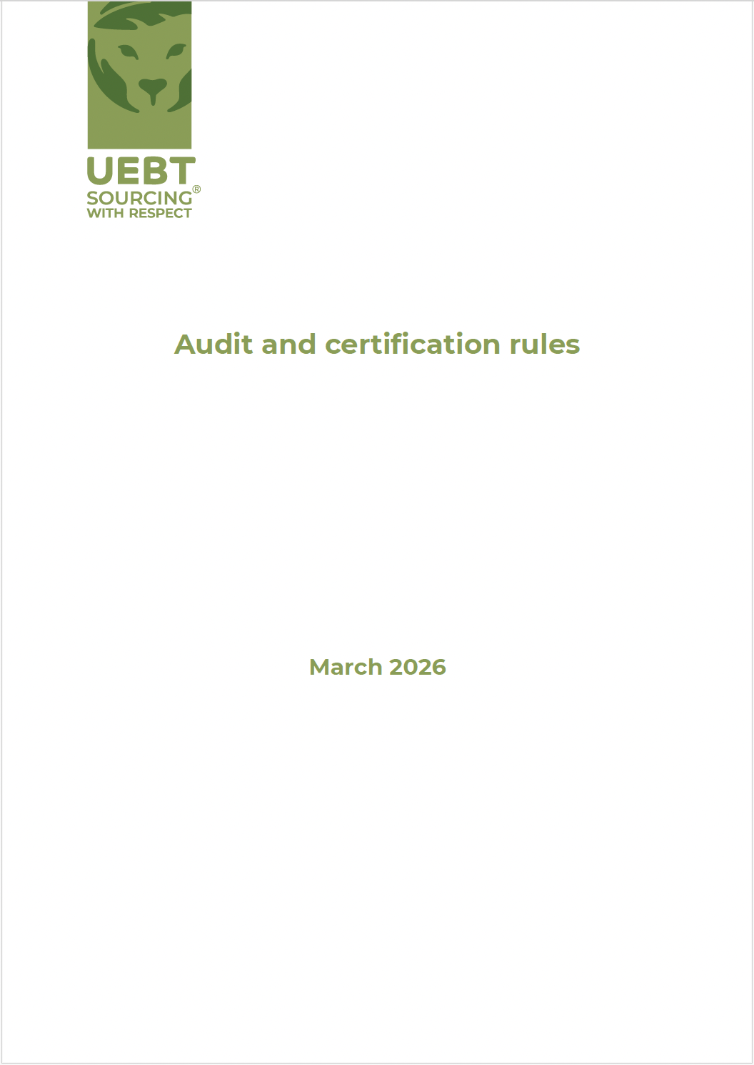 Audit and certification rules