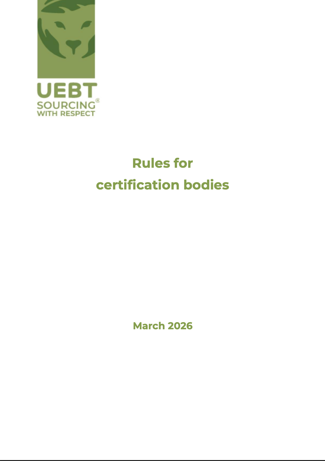 Rules for certification bodies
