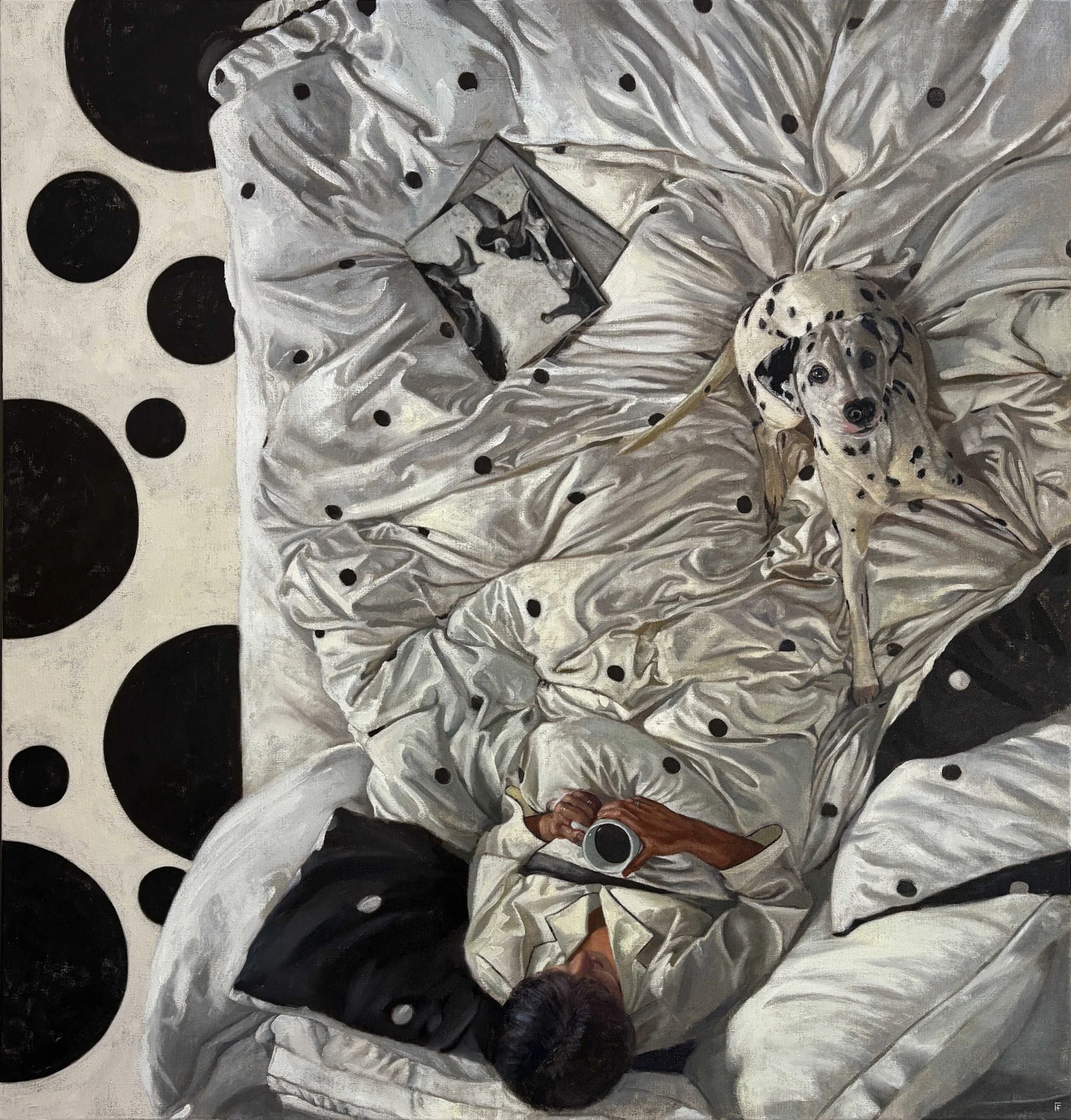 Seeing Things in Black and White, 100 by 90cm