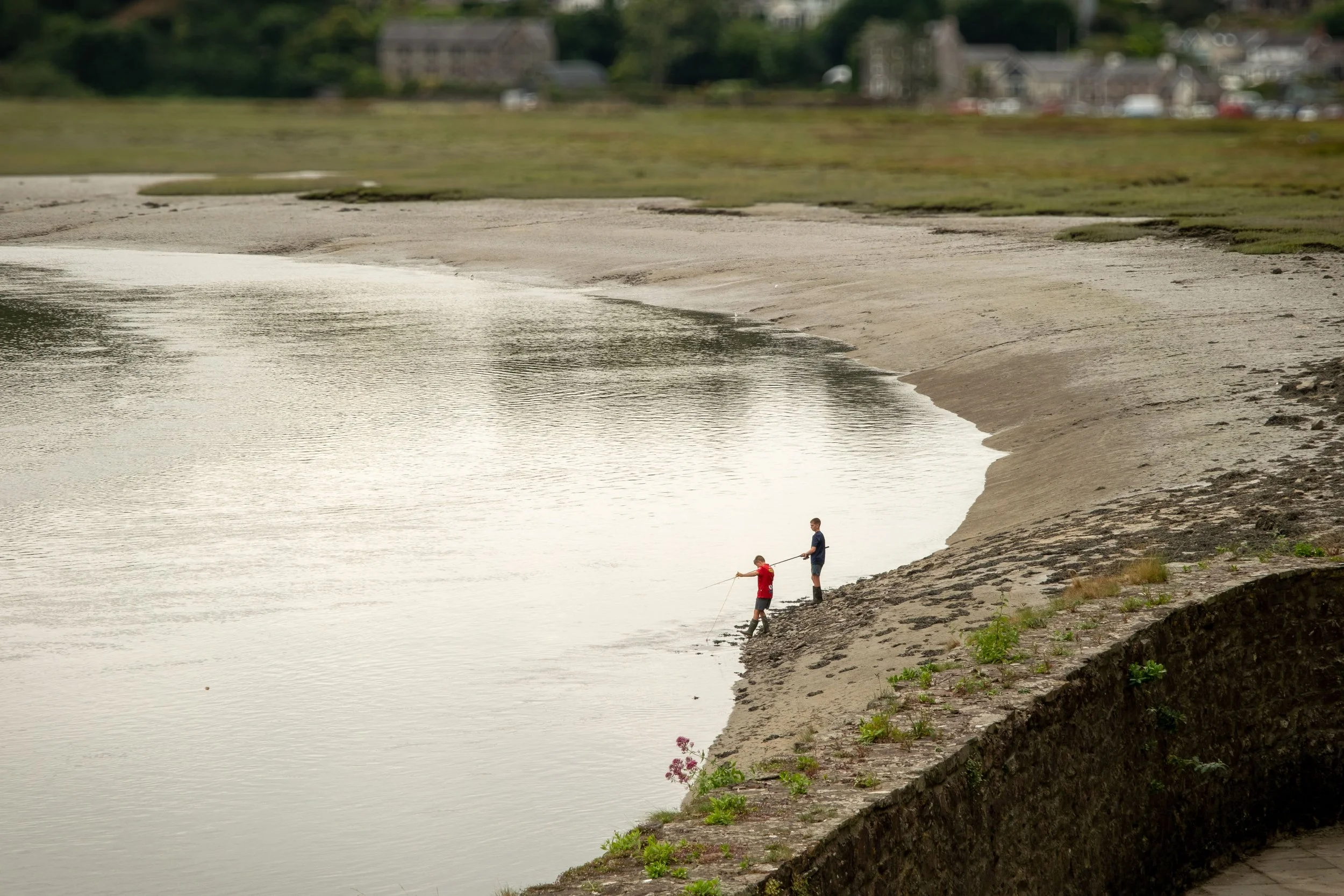 Fishing on the river