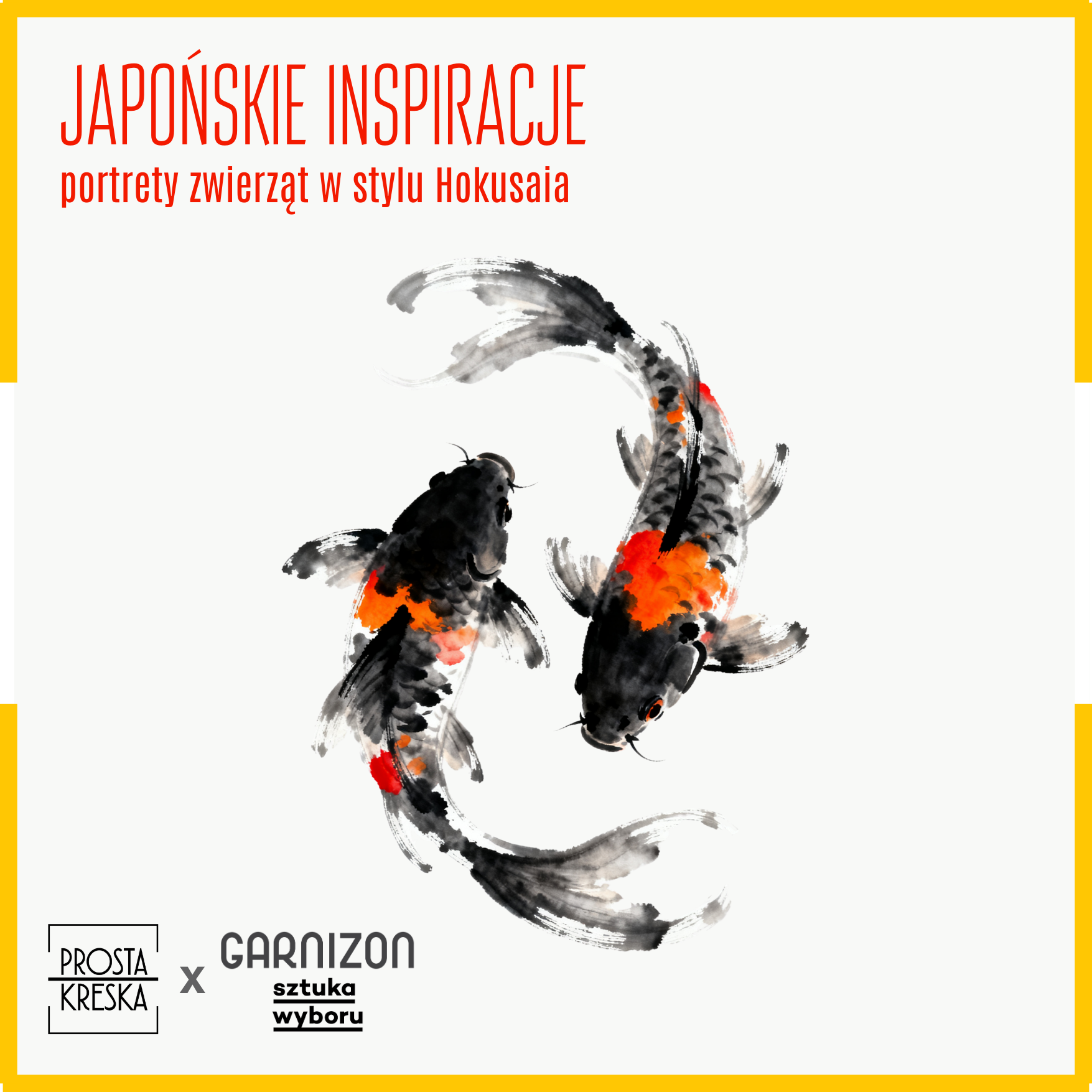 Malowanie przy winie w Sztuce Wyboru - „Japońskie inspiracje: portrety zwierząt w stylu Hokusaia” – malarstwo tuszem