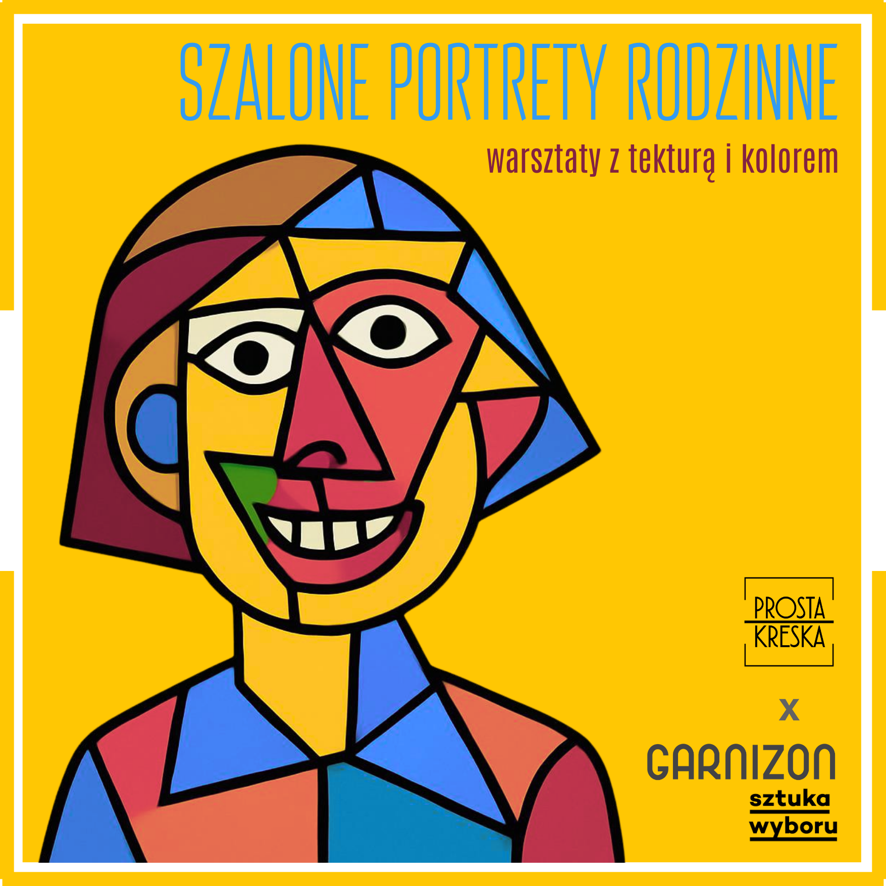 "Szalone portrety rodzinne - warsztaty z tekturą i kolorem” - Warsztaty rodzinne w Sztuce Wyboru