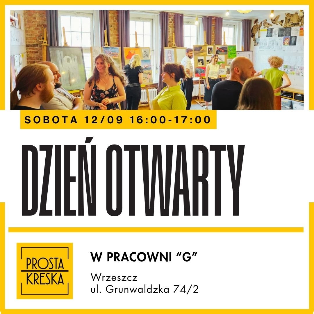 Dzień otwarty Prostej Kreski - w pracowni "G" we Wrzeszczu