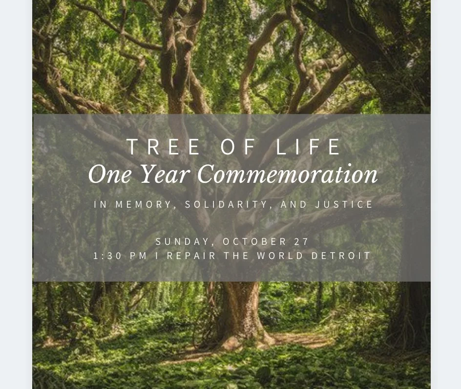 Tree of Life One Year Commemoration